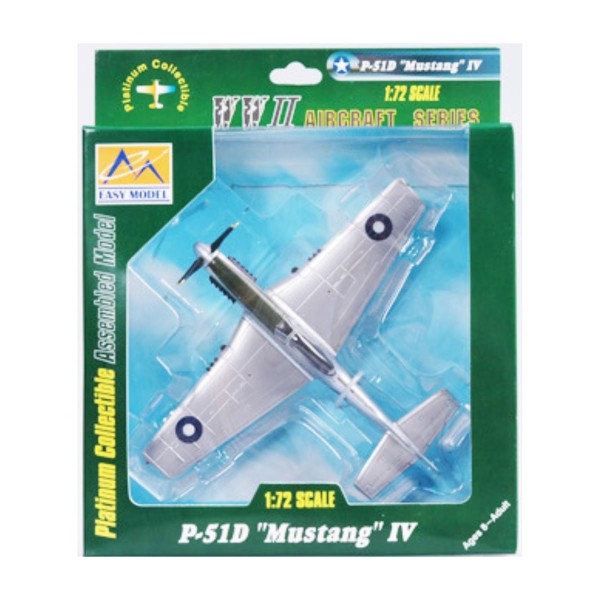 Encontraproduto.com.br - Miniatura Avião North American P-51D Mustang Iv 1/72 Easy Model Esy Ar-36302