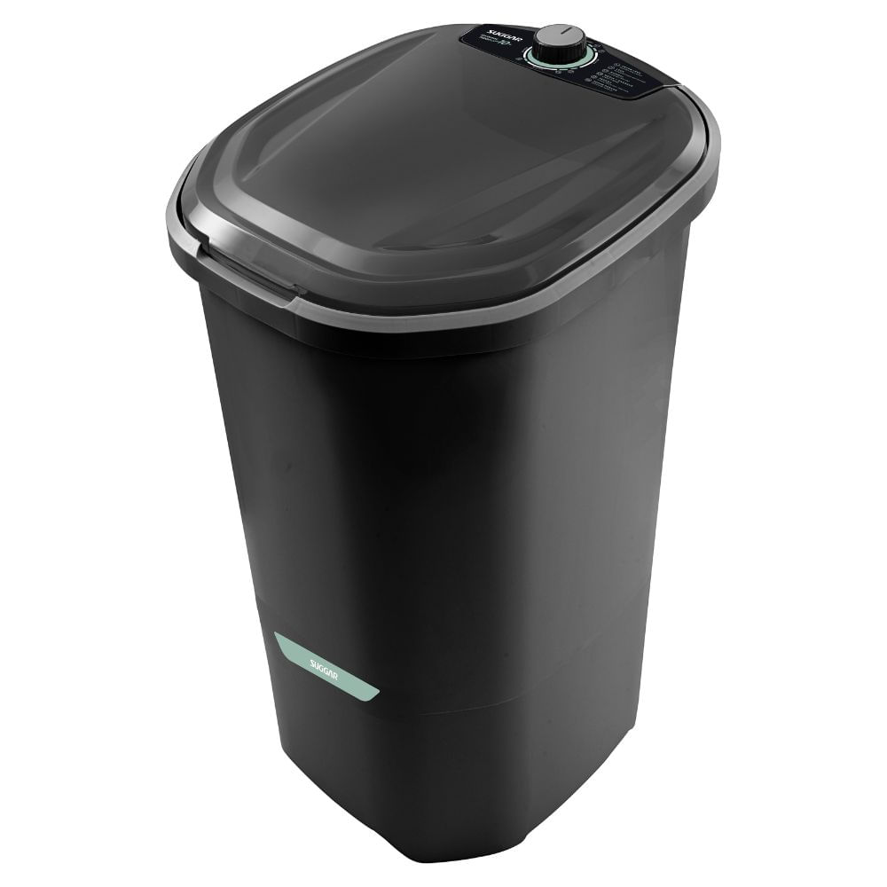 Encontraproduto.com.br - Tanquinho/Lavadora Semiautomática Suggar 10Kg Neo Eco LE1011PT 6 Programas de Lavagem Preta