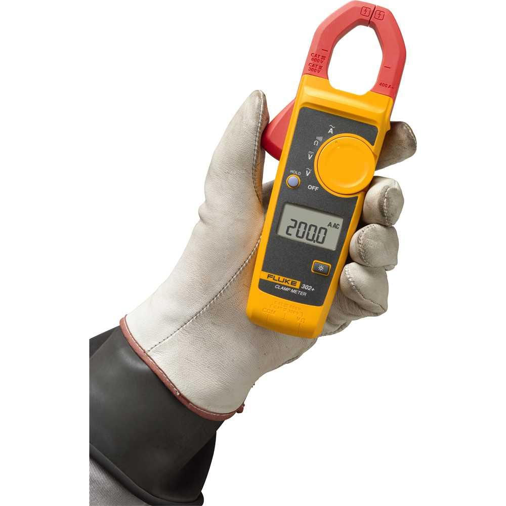 Alicate Voltímetro Amperímetro Digital Categoria III 600V 302+ - Fluke