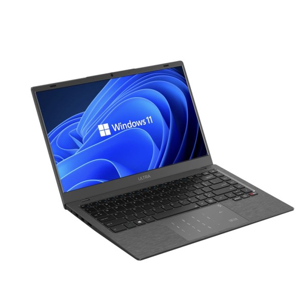 Encontraproduto.com.br - Notebook Ultra, com Windows 11 Home, Processador Intel Core i3, 4GB 120GB SSD, Tela 14 Pol. HD Cinza Escovado - UB480OUT [Reembalado] UB480OUT