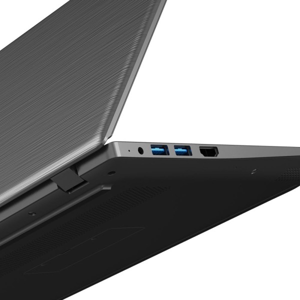 Encontraproduto.com.br - Notebook Ultra, com Windows 11 Home, Processador Intel Core i3, 4GB 120GB SSD, Tela 14 Pol. HD Cinza Escovado - UB480OUT [Reembalado] UB480OUT