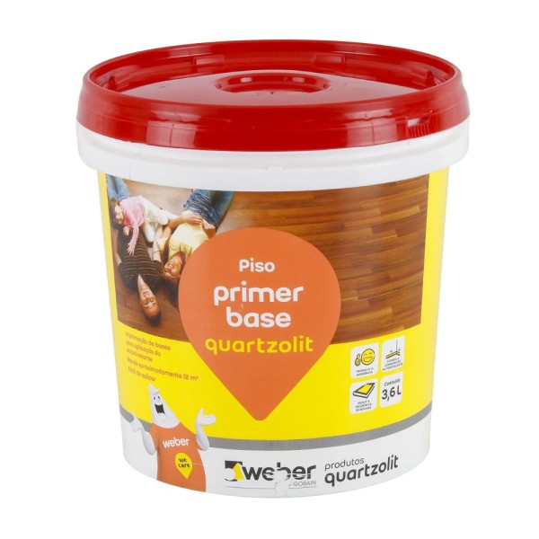 Primer Para Piso Vinílico 3,6 Litros Base Quartzolit