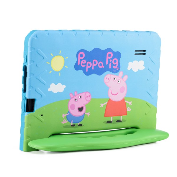 Encontraproduto.com.br - Tablet Infantil Peppa Pig com Controle Parental 4GB RAM + 64GB + Tela 7 pol + Case + Wi-fi + Android 13 + Quad Core Multi - NB420OUT [Reembalado]