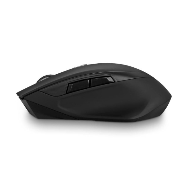 Encontraproduto.com.br - Mouse Sem Fio Pro Recarregável Bateria de Litío 400mAh 2400dpi Ajustável 6 Botões Design Ergonômico Preto - MO291OUT [Reembalado] MO291OUT
