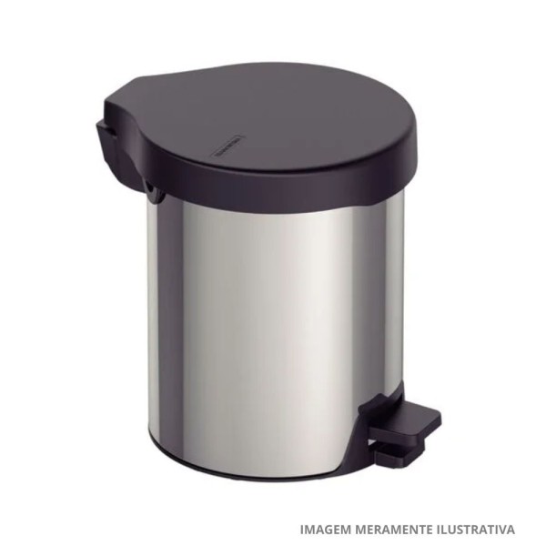 Lixeira Com Pedal New Em Inox 5 Litros Tramontina