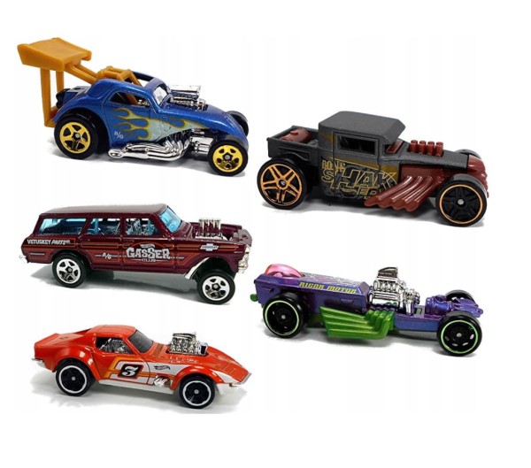 Encontraproduto.com.br - Carrinhos Hot Wheels Exposed Engines c/ 5 Carros - Mattel