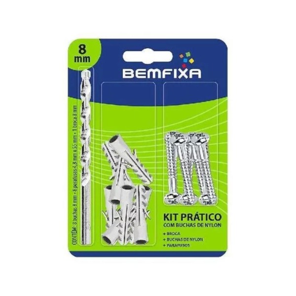 Encontraproduto.com.br - Kit Fixação Para Tijolo/Bloco 3376 08mm BemFixa