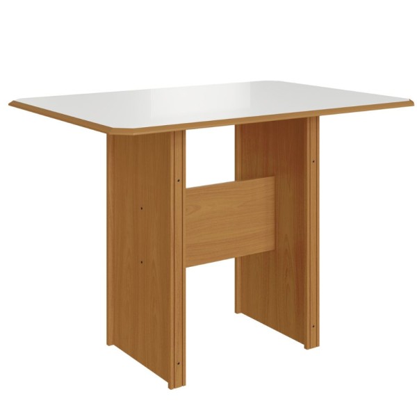 Encontraproduto.com.br - Mesa de Jantar 4 Cadeiras Freijo/Off White Evora Indekes