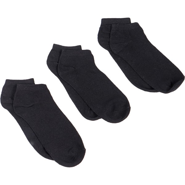 Kit 2 Pares De Meias Curtas Pretas