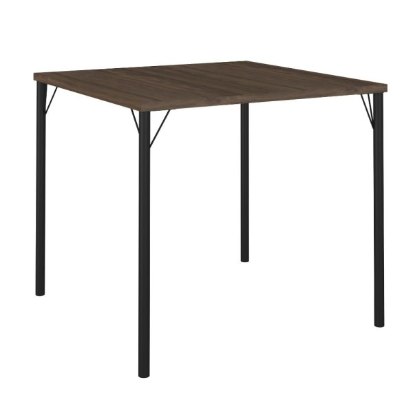 Encontraproduto.com.br - Mesa de Jantar 4 Cadeiras Marrom/Preto 1545/1700 Carraro Móveis