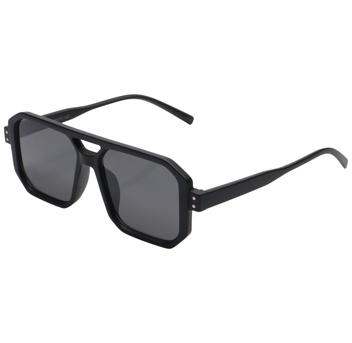 Óculos  Acetato Preto Fosco Quadrado - Mais Acessórios