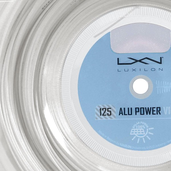 Encontraproduto.com.br - Corda Luxilon Alu Power 17L 1.25mm Branca Rolo com 200 Metros