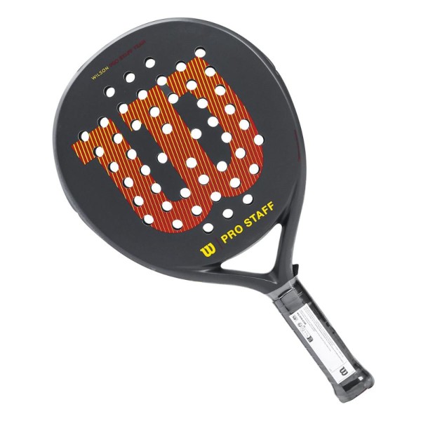 Raquete de Padel Wilson Pro Staff V2 Team Cinza e Vermelha