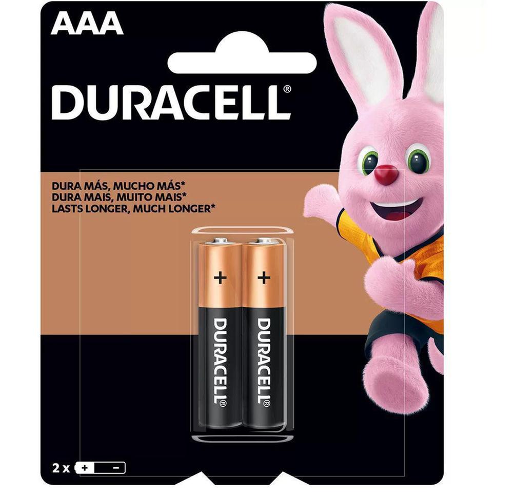 Pilha Alcalina Aaa Cartela Com 02 Unidades - Duracell