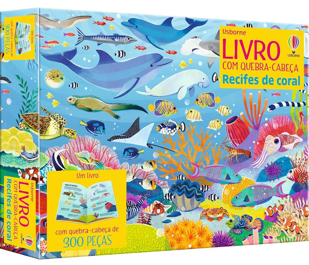 Recife De Coral - Livro Com Quebra Cabeca - Usborne