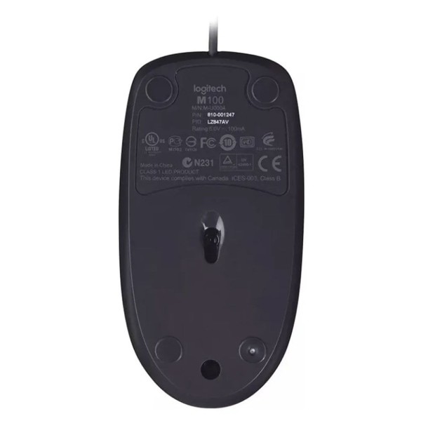 Encontraproduto.com.br - Mouse com Fio USB Óptico M100 Logitech