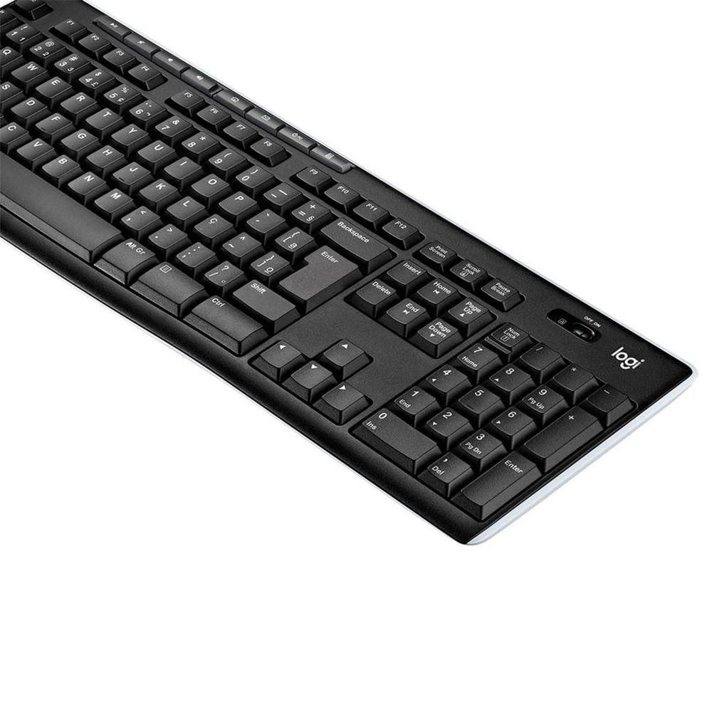 Encontraproduto.com.br - Teclado Sem Fio 2,4 GHz K270 Logitech