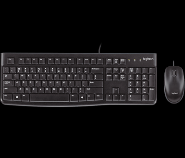Encontraproduto.com.br - Kit Teclado e Mouse USB Preto MK120 - Logitech