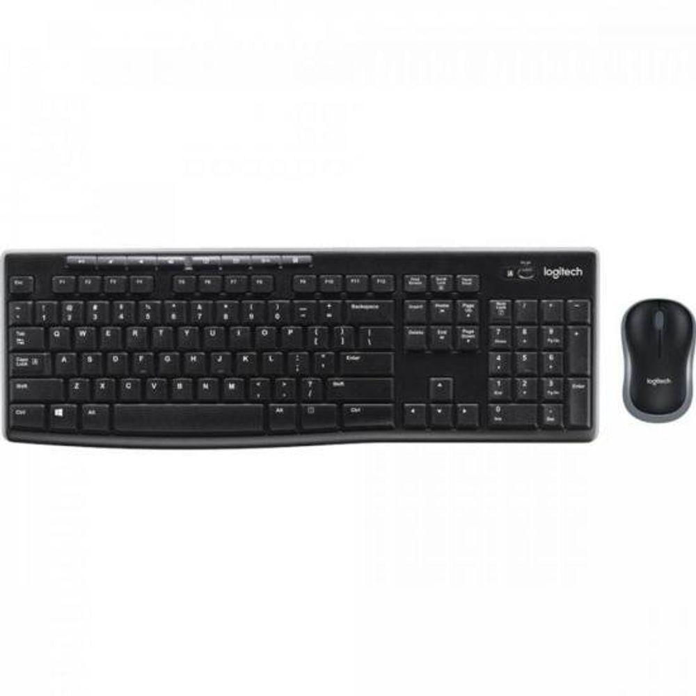 Encontraproduto.com.br - Kit Teclado e Mouse Sem Fio Logitech MK270