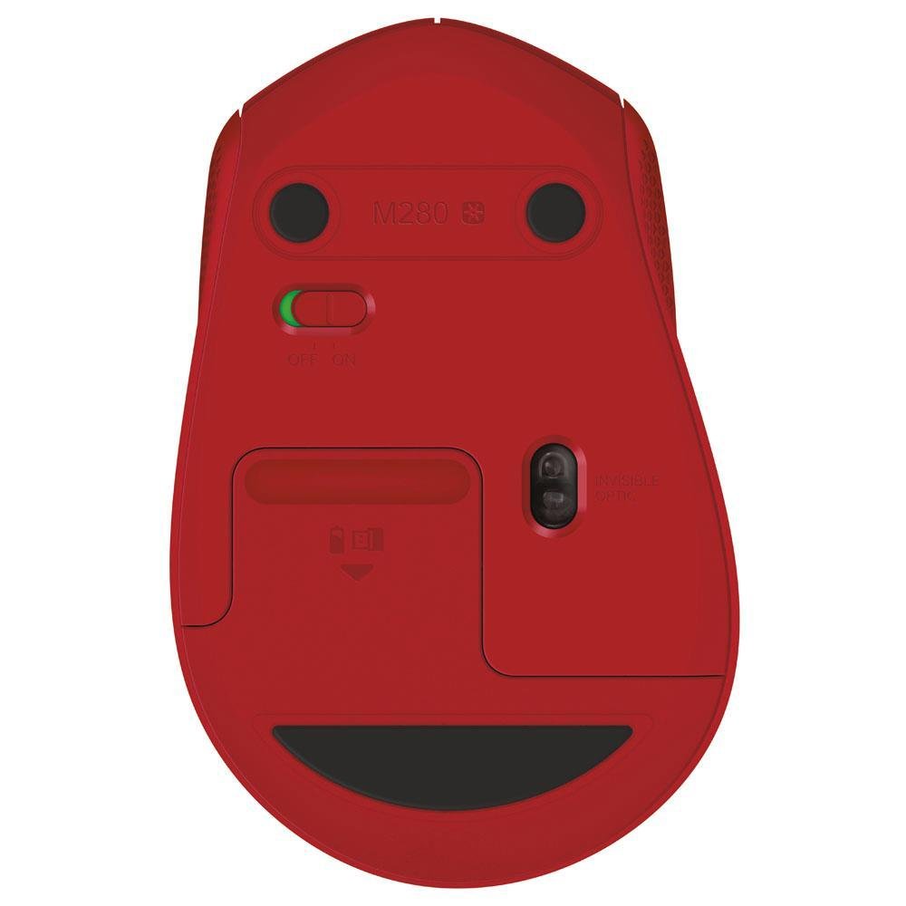 Encontraproduto.com.br - Mouse sem Fio Logitech M280 Vermelho