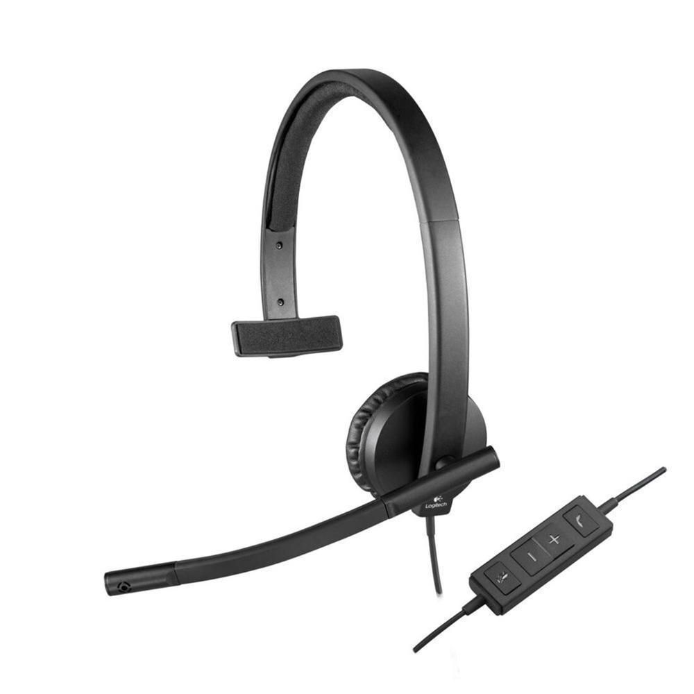 Encontraproduto.com.br - Headset com Microfone H570E Mono USB Logitech