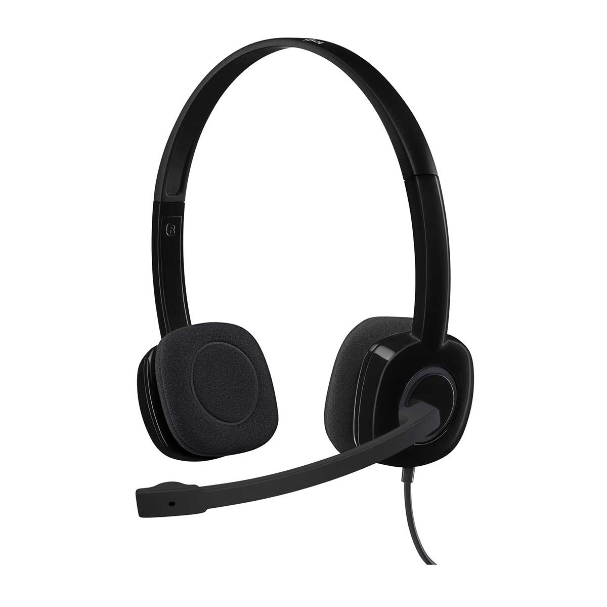 Encontraproduto.com.br - Headset com Fio P3 H151 Preto - Logitech