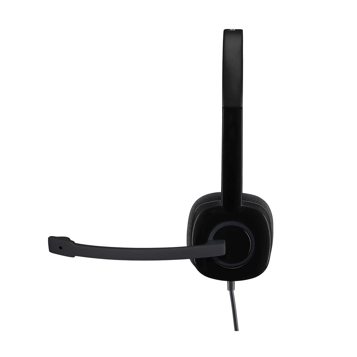 Encontraproduto.com.br - Headset com Fio P3 H151 Preto - Logitech
