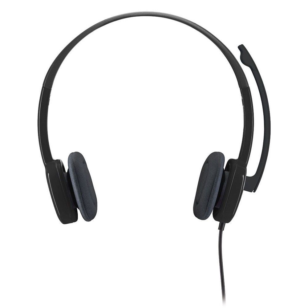 Encontraproduto.com.br - Headset com Fio P3 H151 Preto - Logitech