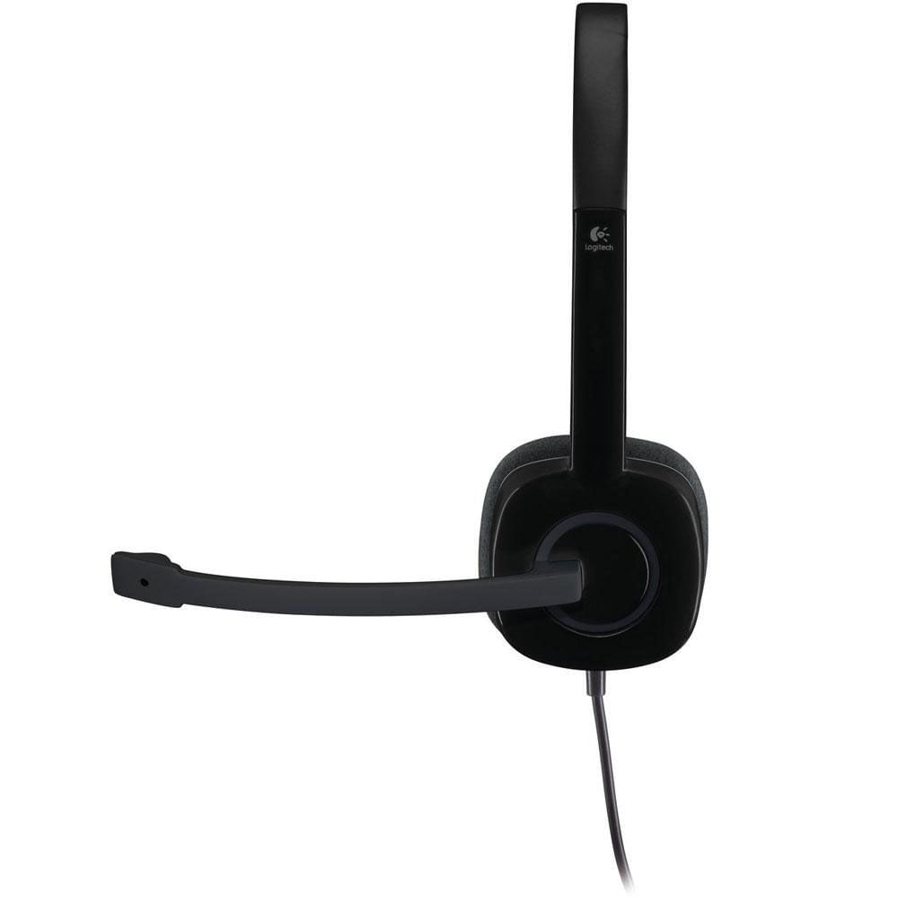 Encontraproduto.com.br - Headset com Fio P3 H151 Preto - Logitech