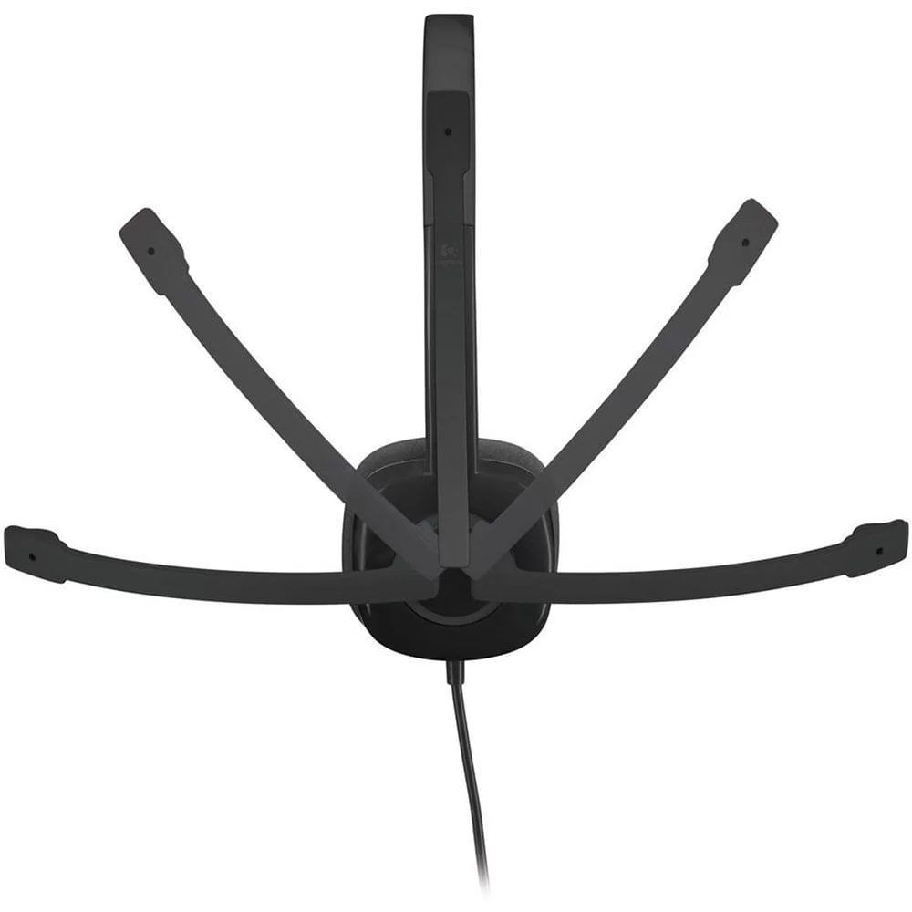 Encontraproduto.com.br - Headset com Fio P3 H151 Preto - Logitech