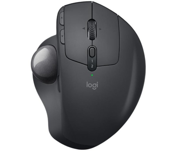 Encontraproduto.com.br - Mouse Ergonômico sem Fio Reduz a Tensão do Pulso com Bluetooth e Controle de Polegar, 512, 2048 DPI, LOGITECH 910 005177, Preto