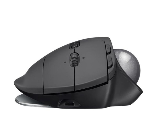 Encontraproduto.com.br - Mouse Ergonômico sem Fio Reduz a Tensão do Pulso com Bluetooth e Controle de Polegar, 512, 2048 DPI, LOGITECH 910 005177, Preto