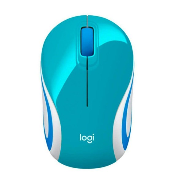 Encontraproduto.com.br - Mini Mouse M187 Verde Aguá - Logitech
