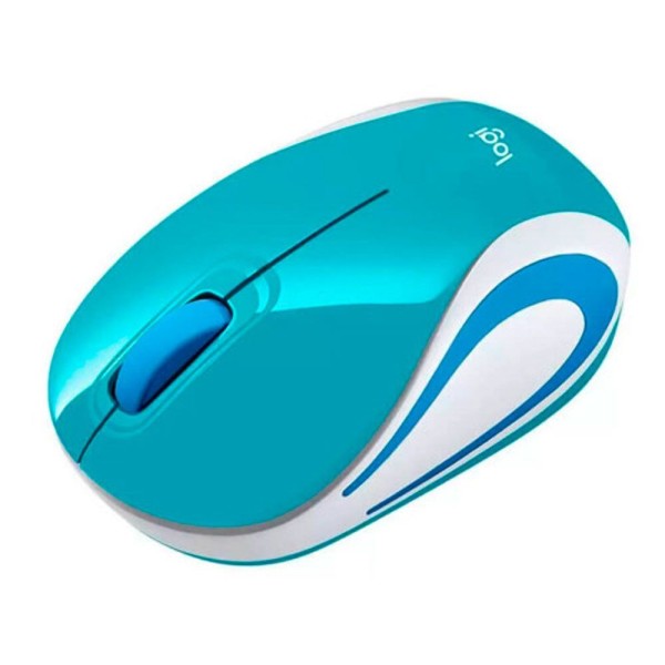 Encontraproduto.com.br - Mini Mouse M187 Verde Aguá - Logitech