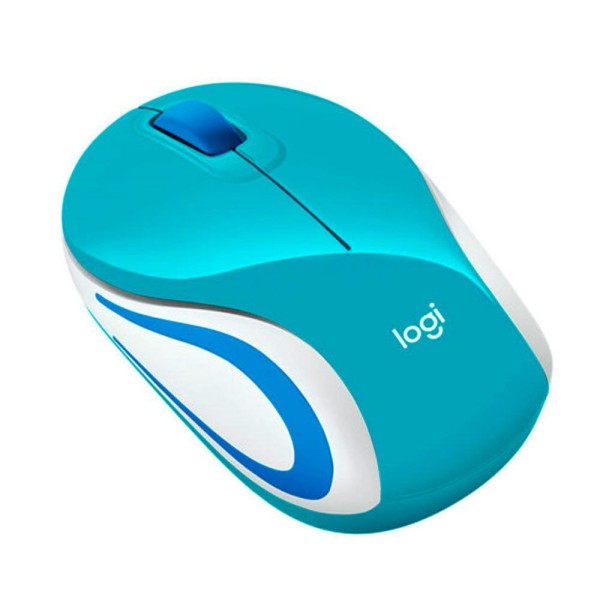 Encontraproduto.com.br - Mini Mouse M187 Verde Aguá - Logitech