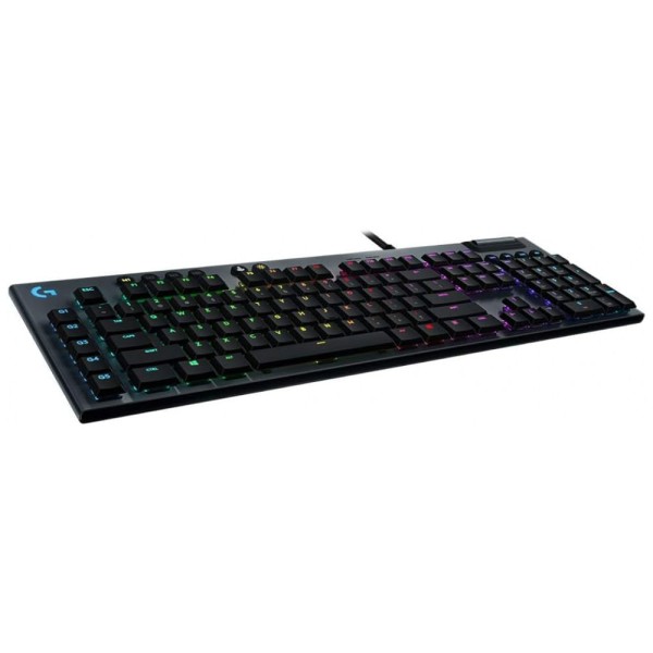 Teclado Ergonômico Sem Fio Recarregável Reduz a Tensão das Mãos com Luz LED, LOGITECH G 920 009176, Preto
