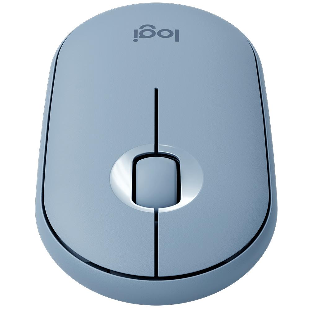 Encontraproduto.com.br - Mouse Sem Fio Logitech Pebble M350, Azul - 910-005773