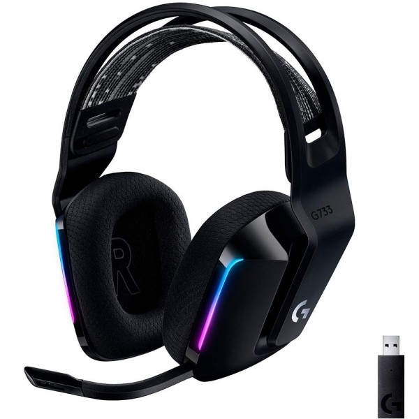 Encontraproduto.com.br - Headset Sem Fio 7.1 Dolby Surround G733 Preto - Logitech