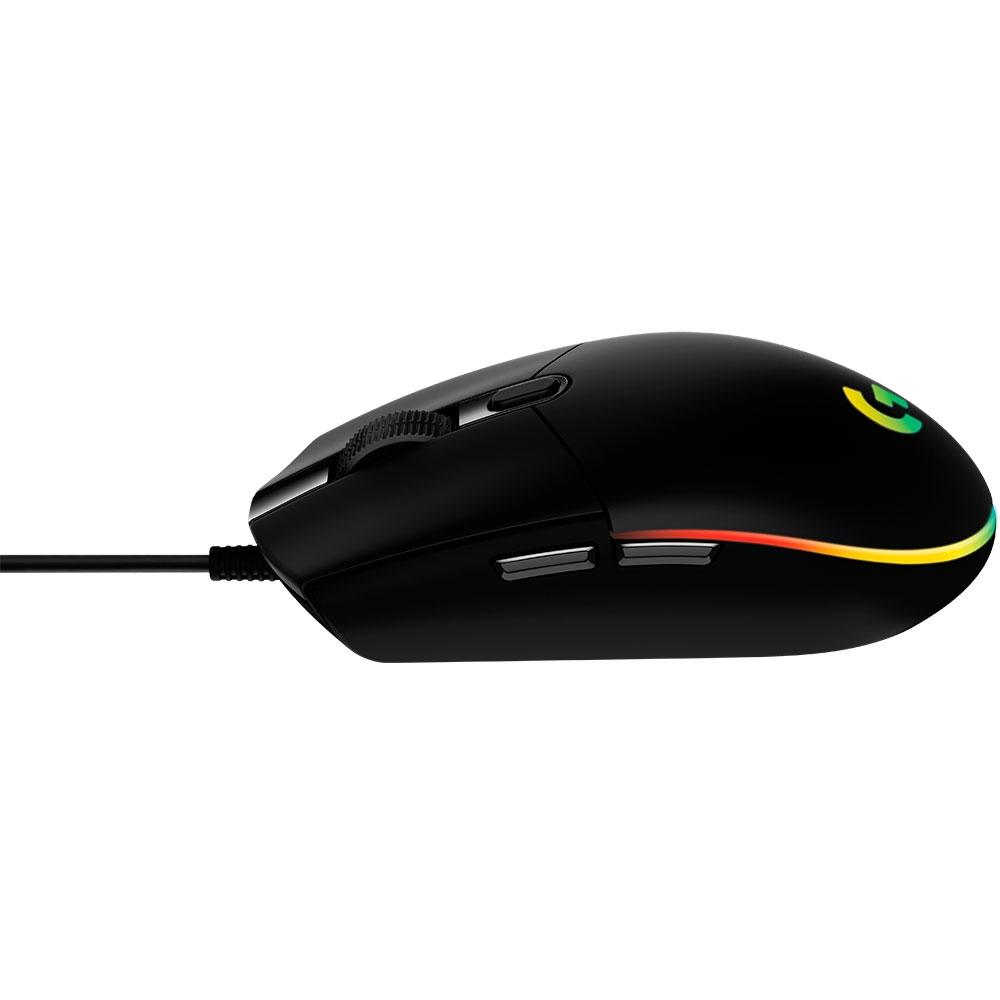 Encontraproduto.com.br - Mouse Gamer C/ Fio G203 Lightsync RGB 6 Botões 8000 DPI - Logitech