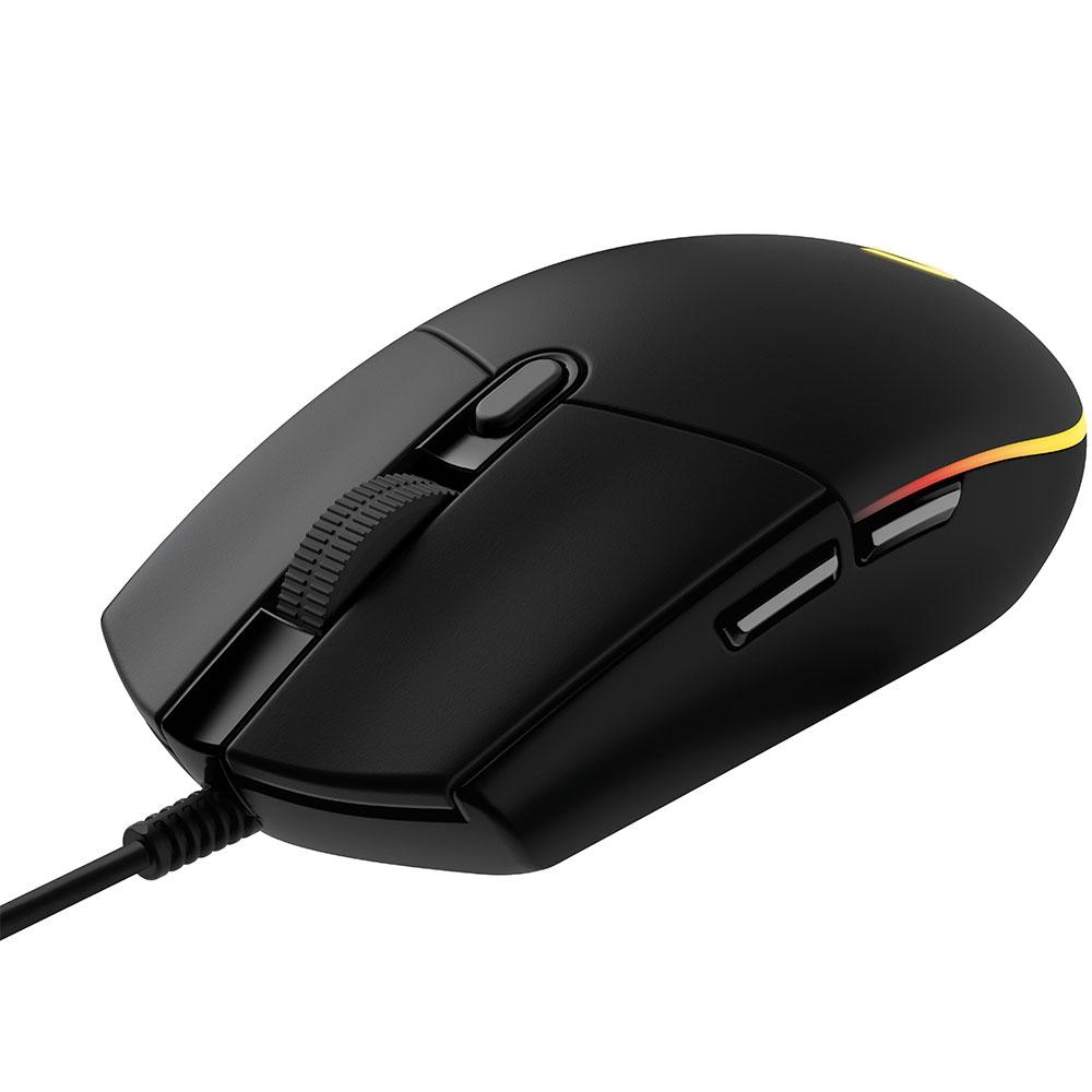 Encontraproduto.com.br - Mouse Gamer C/ Fio G203 Lightsync RGB 6 Botões 8000 DPI - Logitech