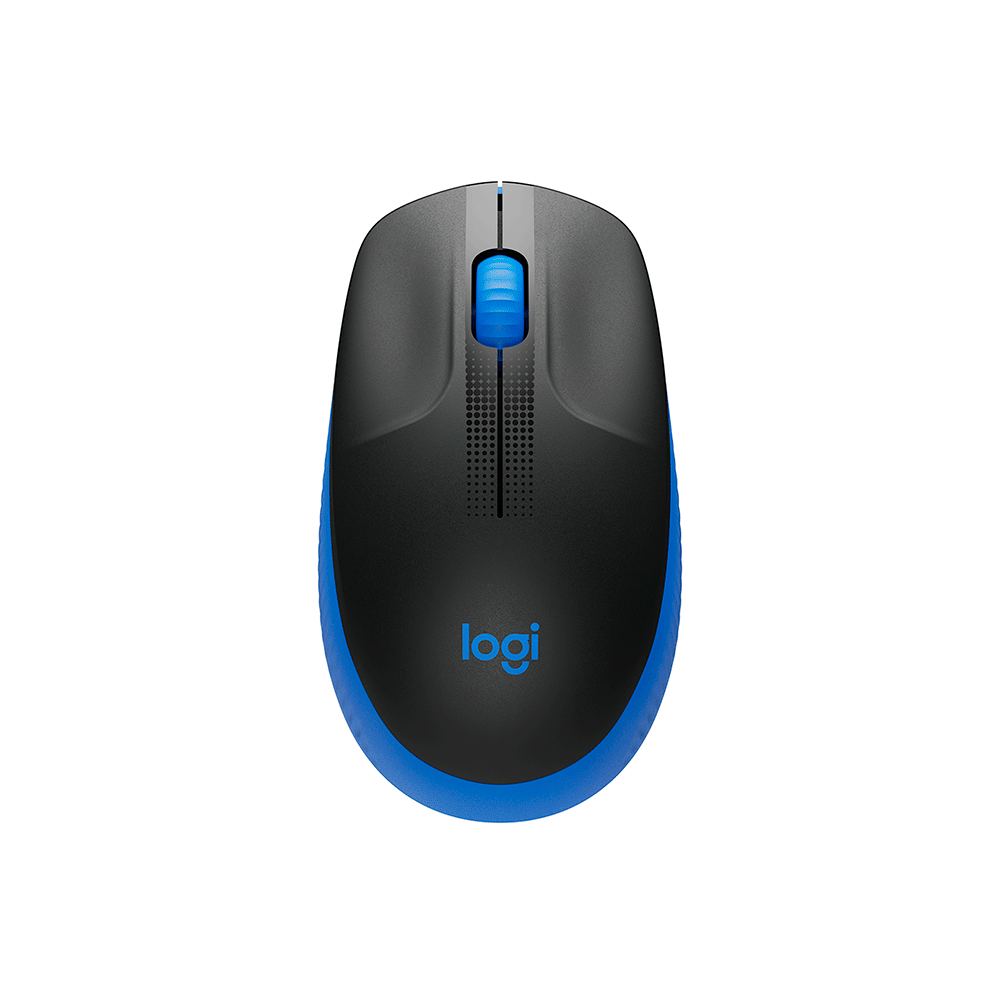 Encontraproduto.com.br - Mouse Sem Fio Logitech M190 USB 3 Botões 1000DPI, Azul