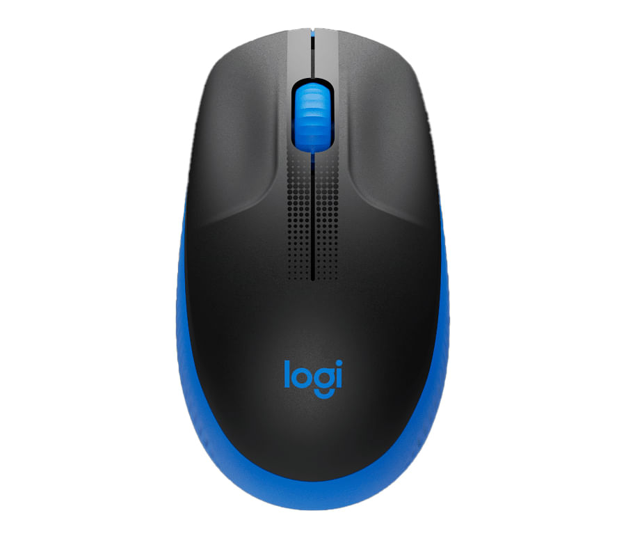 Encontraproduto.com.br - Mouse Sem Fio Logitech M190 USB 3 Botões 1000DPI, Azul