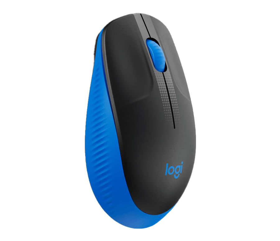 Encontraproduto.com.br - Mouse Sem Fio Logitech M190 USB 3 Botões 1000DPI, Azul