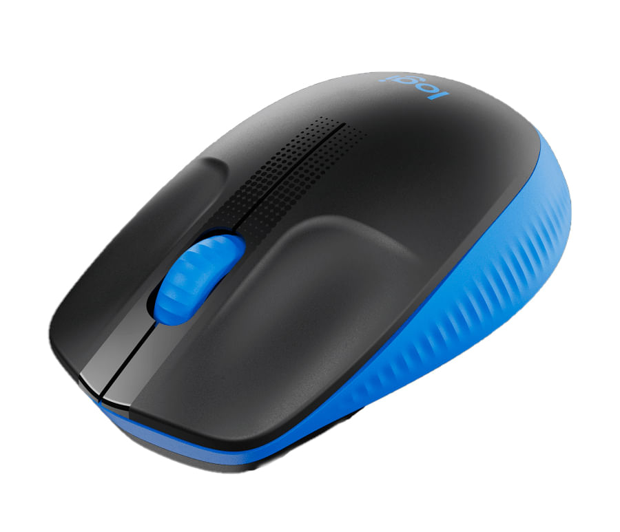 Encontraproduto.com.br - Mouse Sem Fio Logitech M190 USB 3 Botões 1000DPI, Azul