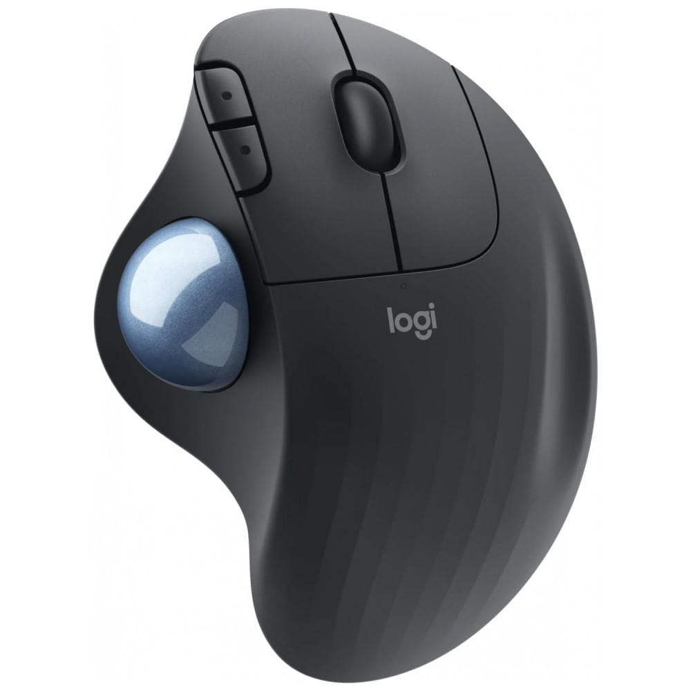 Encontraproduto.com.br - ERGO M575 Mouse Ergonômico Vertical Óptico sem Fio Reduz a Tensão do Pulso, LOGITECH 910 005867, Preto