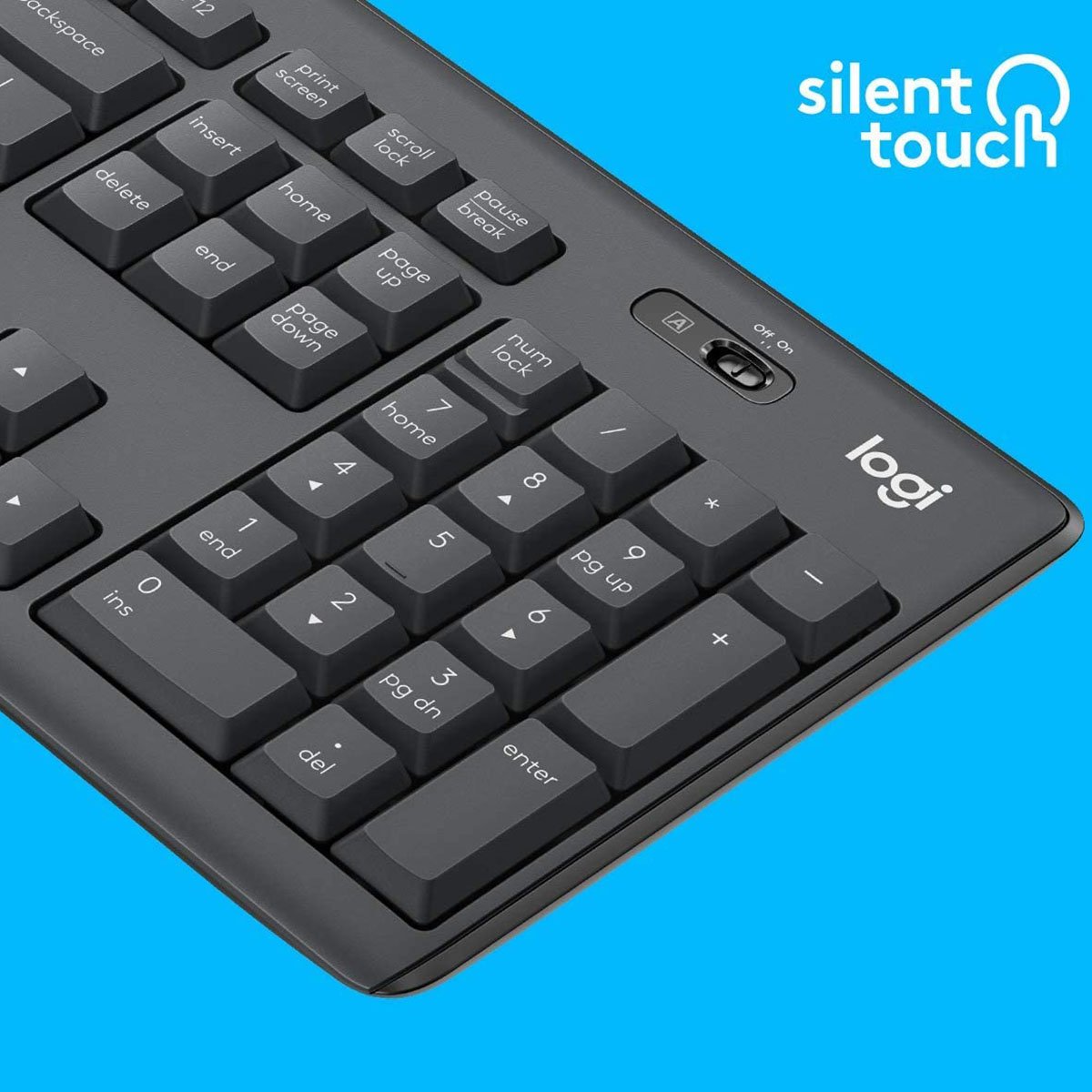 Encontraproduto.com.br - Teclado e Mouse sem Fio 2,4GHZ MK295 Logitech