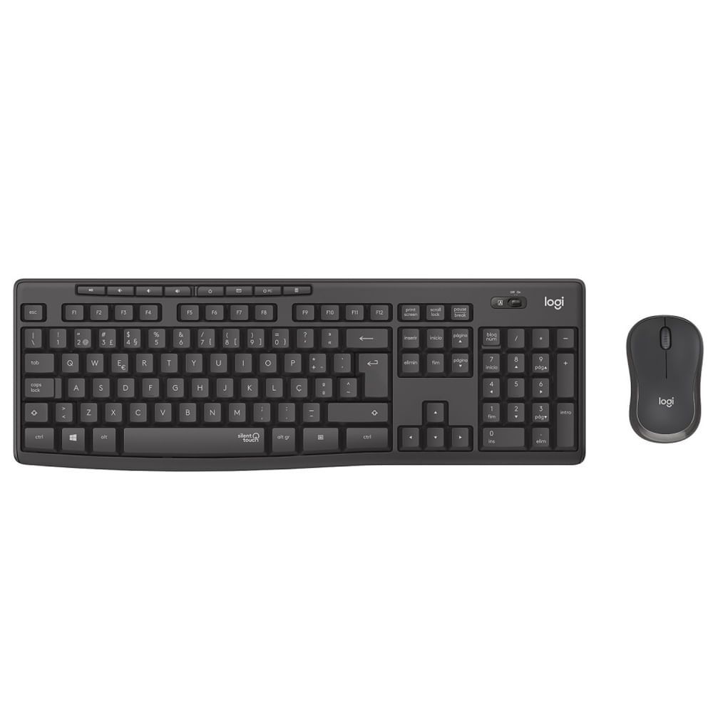 Encontraproduto.com.br - Teclado e Mouse sem Fio 2,4GHZ MK295 Logitech