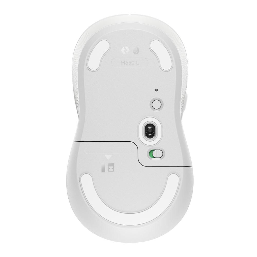 Encontraproduto.com.br - Mouse Sem Fio Logitech Signature M650, Bluetooth, USB, Branco