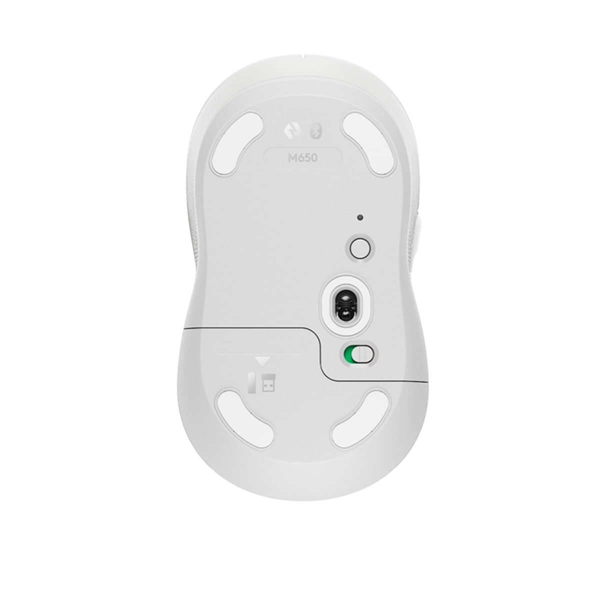 Encontraproduto.com.br - Mouse Sem Fio Logitech Signature M650, Bluetooth, USB, Branco