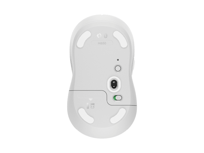Encontraproduto.com.br - Mouse Sem Fio M650  Bluetooth Branco 910-006252 - Logitech